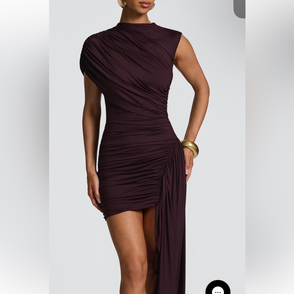 MARNIE MINI DRESS - PLUM